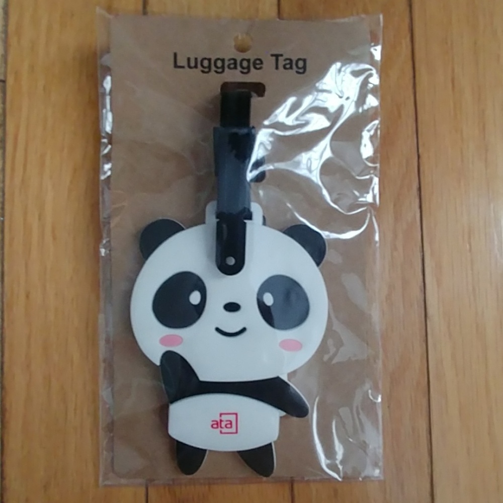 Panda luggage tag